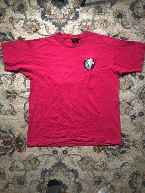 Vintage Tweety Bird Sylvester Cat Large Graphic Shirt Pink Size XL Lenticular 96
